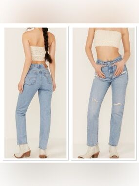 Levi's Light Blue Straight Leg Jeans